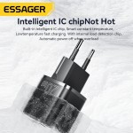 Мережевий зарядний пристрій Essager Camber 20W USB A + Type C Black (ECTAC-HMB01-P) Мережевий зарядний пристрій Essager Camber 20W USB A + Type C Black (ECTAC-HMB01-P)