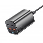 Мережевий зарядний пристрій Essager Collection 67W GaN (2xUSB-A, 2xUSB-C) Black (ECT2AC-JYB0G-Z) Мережевий зарядний пристрій Essager Collection 67W GaN (2xUSB-A, 2xUSB-C) Black (ECT2AC-JYB0G-Z)