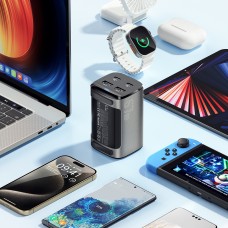 Мережевий зарядний пристрій Essager Collection 67W GaN (2xUSB-A, 2xUSB-C) Black (ECT2AC-JYB0G-Z) Мережевий зарядний пристрій Essager Collection 67W GaN (2xUSB-A, 2xUSB-C) Black (ECT2AC-JYB0G-Z)