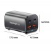 Мережевий зарядний пристрій Essager Collection 67W GaN (2xUSB-A, 2xUSB-C) Black (ECT2AC-JYB0G-Z)