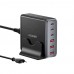 Мережевий зарядний пристрій Essager Engine 85W GaN (3xUSB-A, 3xUSB-C) Black (EZC85W-SXB0G-Z)