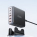 Мережевий зарядний пристрій Essager Engine 85W GaN (3xUSB-A, 3xUSB-C) Black (EZC85W-SXB0G-Z)