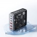 Мережевий зарядний пристрій Essager Engine 85W GaN (3xUSB-A, 3xUSB-C) Black (EZC85W-SXB0G-Z)