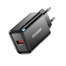 Мережевий зарядний пристрій Essager Flash 45W USB-A QC Black (ECT45W-RPB01-Z)