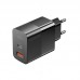 Мережевий зарядний пристрій Essager Pinchen 33W USB A + TYPE C Black (ECTAC-PCB01-P)