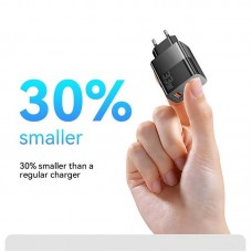 Мережевий зарядний пристрій Essager Pinchen 33W USB A + TYPE C Black (ECTAC-PCB01-P) Мережевий зарядний пристрій Essager Pinchen 33W USB A + TYPE C Black (ECTAC-PCB01-P)