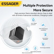 Мережевий зарядний пристрій Essager Pinchen 33W USB A + TYPE C Black (ECTAC-PCB01-P) Мережевий зарядний пристрій Essager Pinchen 33W USB A + TYPE C Black (ECTAC-PCB01-P)