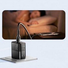 Мережевий зарядний пристрій Essager Travel Charger 20W USB-C Black (E20JSB1-SYTT1-T) + кабель USB Type-C Мережевий зарядний пристрій Essager Travel Charger 20W USB-C Black (E20JSB1-SYTT1-T) + кабель USB Type-C