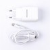 Мережевий зарядний пристрій Maxxter (1USBх3А) QC3.0 White (WC-PD-CtL-01) + кабель Lightning