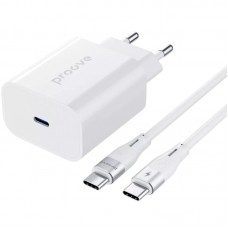 Мережевий зарядний пристрій Proove Rapid 20W White (WCRP20012102) + кабель Lightning