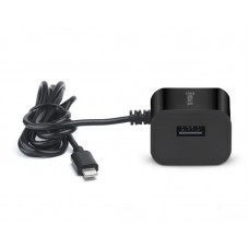 Мережевий зарядний пристрій REAL-EL CH-217 (2USB, 2.1A) Black + кабель Lightning (EL123160016)