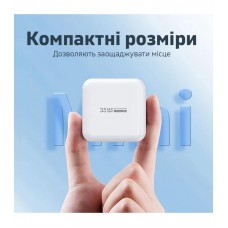 Мережевий зарядний пристрій Remax 35W PD + QC Fast Charger White (RP-U87)