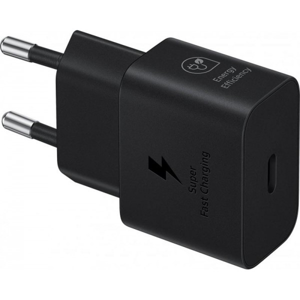 Мережевий зарядний пристрій Samsung EP-T2510XBEGEU Black, 25W + кабель USB Type-C (EP-T2510XBEGEU)