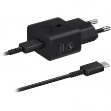 Мережевий зарядний пристрій Samsung EP-T2510XBEGEU Black, 25W + кабель USB Type-C (EP-T2510XBEGEU) Мережевий зарядний пристрій Samsung EP-T2510XBEGEU Black, 25W + кабель USB Type-C (EP-T2510XBEGEU)
