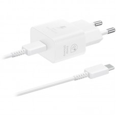 Мережевий зарядний пристрій Samsung EP-T2510XWEGEU White, 25W + кабель USB Type-C (EP-T2510XWEGEU)