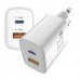 Мережевий зарядний пристрій Sigma mobile X-power 33W GaN, PD, QC (1xUSB-C + 1xUSB-A) White (PS33-01)