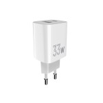 Мережевий зарядний пристрій Sigma mobile X-power 33W GaN, PD, QC (1xUSB-C + 1xUSB-A) White (PS33-01) Мережевий зарядний пристрій Sigma mobile X-power 33W GaN, PD, QC (1xUSB-C + 1xUSB-A) White (PS33-01)