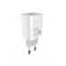 Мережевий зарядний пристрій Sigma mobile X-power 33W GaN, PD, QC (1xUSB-C + 1xUSB-A) White (PS33-01)
