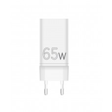 Мережевий зарядний пристрій Sigma mobile X-power 65W GaN, PD, QC (2xUSB-C + 1xUSB-A) White (PS65-01)