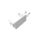 Мережевий зарядний пристрій Sigma mobile X-power 65W GaN, PD, QC (2xUSB-C + 1xUSB-A) White (PS65-01) Мережевий зарядний пристрій Sigma mobile X-power 65W GaN, PD, QC (2xUSB-C + 1xUSB-A) White (PS65-01)