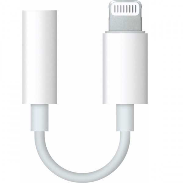 Адаптер Apple Lightning - 3.5 mm (M/F) A1749 White (MMX62) OEM (MMX62-OEM)