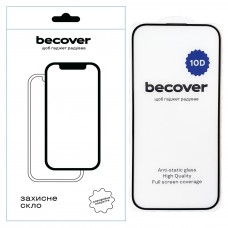 Захисне скло BeCover для Apple iPhone 16 10D Black (712321) Захисне скло BeCover для Apple iPhone 16 10D Black (712321)