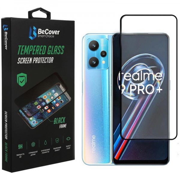 Захисне скло BeCover для Realme 9 Pro Plus Black (707879)