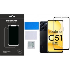 Захисне скло BeCover для Realme C51 Black (710301)