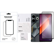 Захисне скло BeCover для Tecno Pova 6 (LI7) Black (711580)