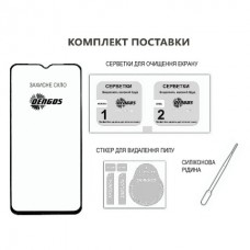 Захисне скло Dengos для Apple iPhone 17 Pro Black Full Glue (TGFG-409)