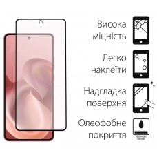 Захисне скло Dengos для Motorola Moto G86 Black Full Glue (TGFG-422)