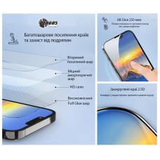 Захисне скло Dengos для Oppo A6 Pro 4G Black Full Glue (TGFG-431)