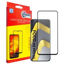 Захисне скло Dengos для Poco M8 Pro 5G Black Full Glue (TGFG-429)