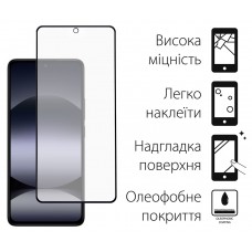 Захисне скло Dengos для Poco X7 Pro Black Full Glue (DG-TG2P-71) 2шт