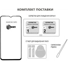 Захисне скло Dengos для Realme C75 Black Full Glue (TGFG-401)
