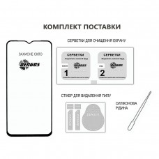 Захисне скло Dengos для Samsung Galaxy A36 5G SM-A366 Black Full Glue (TGFG-387)