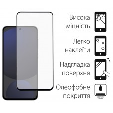 Захисне скло Dengos для Samsung Galaxy S24 FE SM-S721 Black Full Glue (TGFG-380)