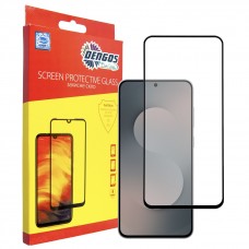 Захисне скло Dengos для Samsung Galaxy S25 FE Black Full Glue (TGFG-417)