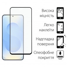 Захисне скло Dengos для Samsung Galaxy S25 SM-S931 Black Full Glue (TGFG-389)