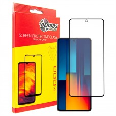 Захисне скло Dengos для Xiaomi Poco M6 Pro 4G Black Full Glue (TGFG-360)