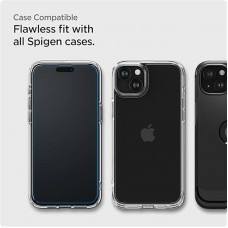 Захисне скло Spigen Glas.tR AlignMaster FC для Apple iPhone 15, Black, 2шт (AGL06906)