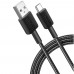 Кабель Anker 322 USB-A - USB-C 1.8 м, Black (A81H6G11)
