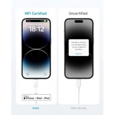 Кабель Anker 322 USB-C - Lightning, 1.8 м, White (A81B6H21)