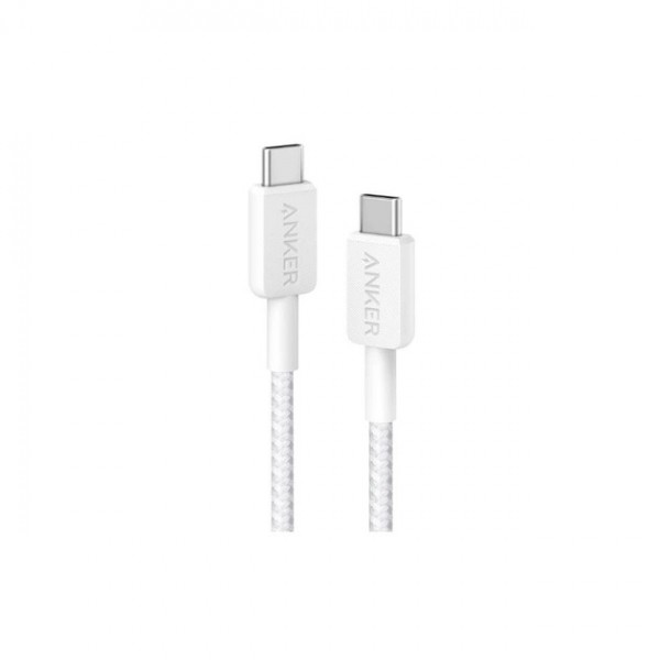 Кабель Anker 322 USB-C - USB-C, 1.8 м, White (A81F6H21)