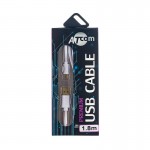 Кабель Atcom (16122) USB 2.0 AM/microUSB, 1.8м, білий Кабель Atcom (16122) USB 2.0 AM/microUSB, 1.8м, білий