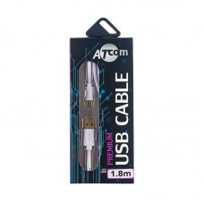 Кабель Atcom (16122) USB 2.0 AM/microUSB, 1.8м, білий