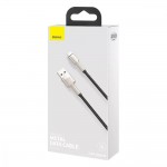 Кабель Baseus Cafule Metal USB-Lightning, 2.4A, 1м White (6953156202252) Кабель Baseus Cafule Metal USB-Lightning, 2.4A, 1м White (6953156202252)