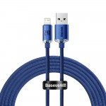 Кабель Baseus Crystal Shine USB - Lightning (M/M), 2.4A, 2 м Blue (CAJY000103) Кабель Baseus Crystal Shine USB - Lightning (M/M), 2.4A, 2 м Blue (CAJY000103)