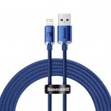 Кабель Baseus Crystal Shine USB - Lightning (M/M), 2.4A, 2 м Blue (CAJY000103) Кабель Baseus Crystal Shine USB - Lightning (M/M), 2.4A, 2 м Blue (CAJY000103)