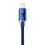 Кабель Baseus Crystal Shine USB - Lightning (M/M), 2.4A, 2 м Blue (CAJY000103) Кабель Baseus Crystal Shine USB - Lightning (M/M), 2.4A, 2 м Blue (CAJY000103)